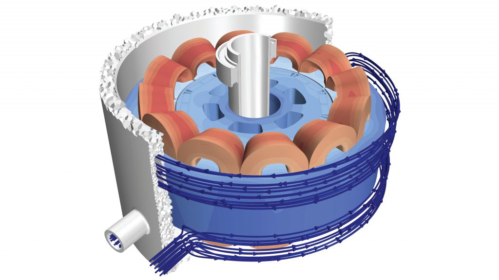 FEA and CFD based Electric Motor design and simulation