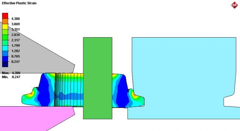 Ring Rolling simulation forming Abaqus Ansys Msc MARC Simufact Nastran ls-dyna FEA Finite element 3