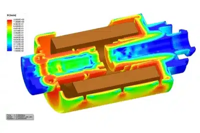 Magnetic Actuators simulation ansys maxwell